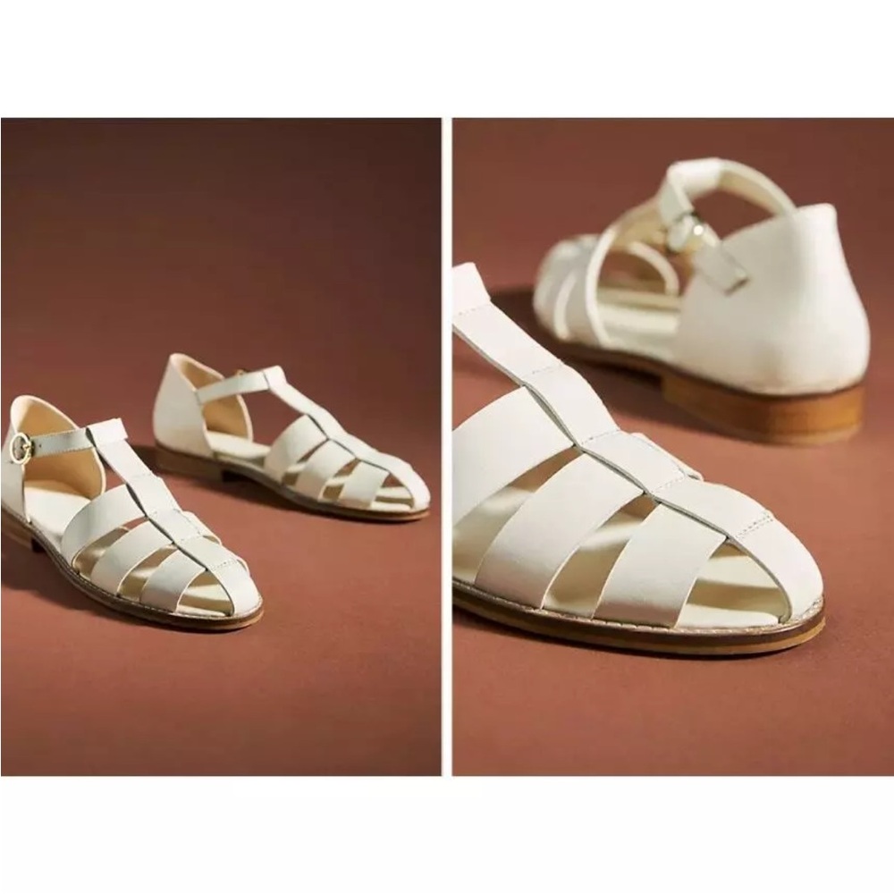 PILCRO cream fisherman sandal